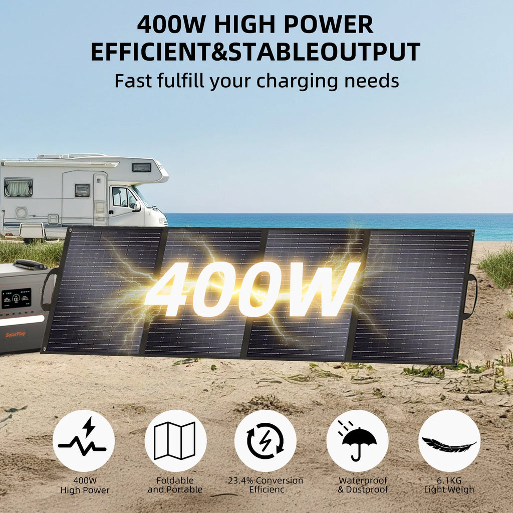400W Foldable Solar Panel High-Efficiency  Charger