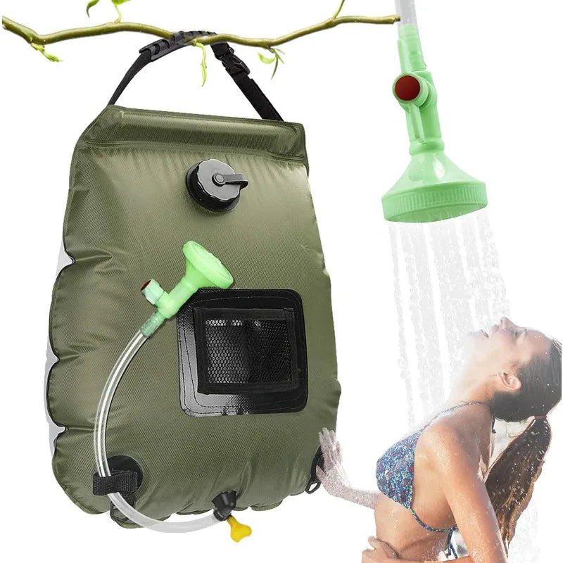 Solar Shower Bag, 5Gal(20L) Portable Solar Heating
