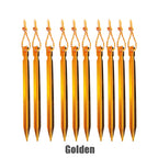 10Pcs/lot 18cm Aluminum Alloy Yard Canopy Tent Pegs Garden Stakes Ground Nail Heavy Duty