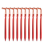 10Pcs/lot 18cm Aluminum Alloy Yard Canopy Tent Pegs Garden Stakes Ground Nail Heavy Duty