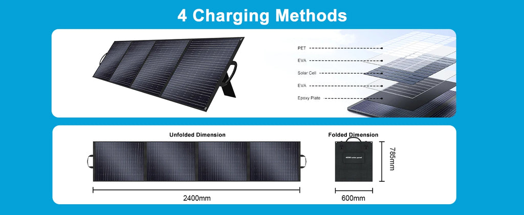 3600W Power Station 3840WH Generator With Foldable  Panels