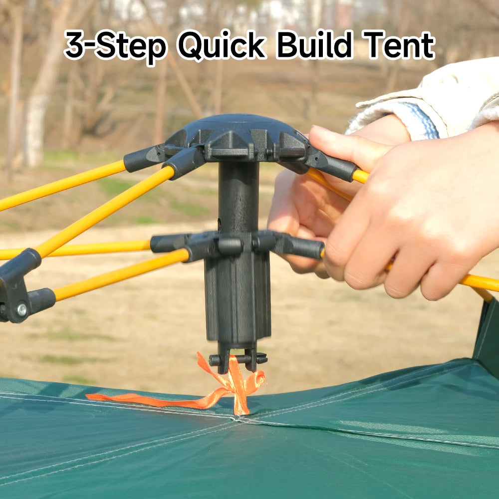 2-3 Person Pop Up Camping Tent | Windproof  Rain Fly