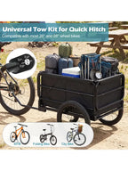Bike Cargo Trailer with Bag and Cover Heavy-Duty