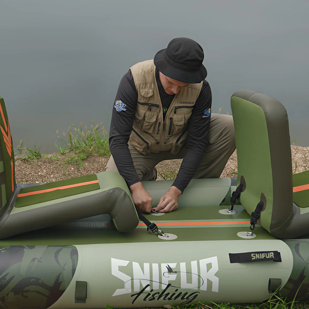 2-Person Inflatable kayak with Paddle & Carry Handle