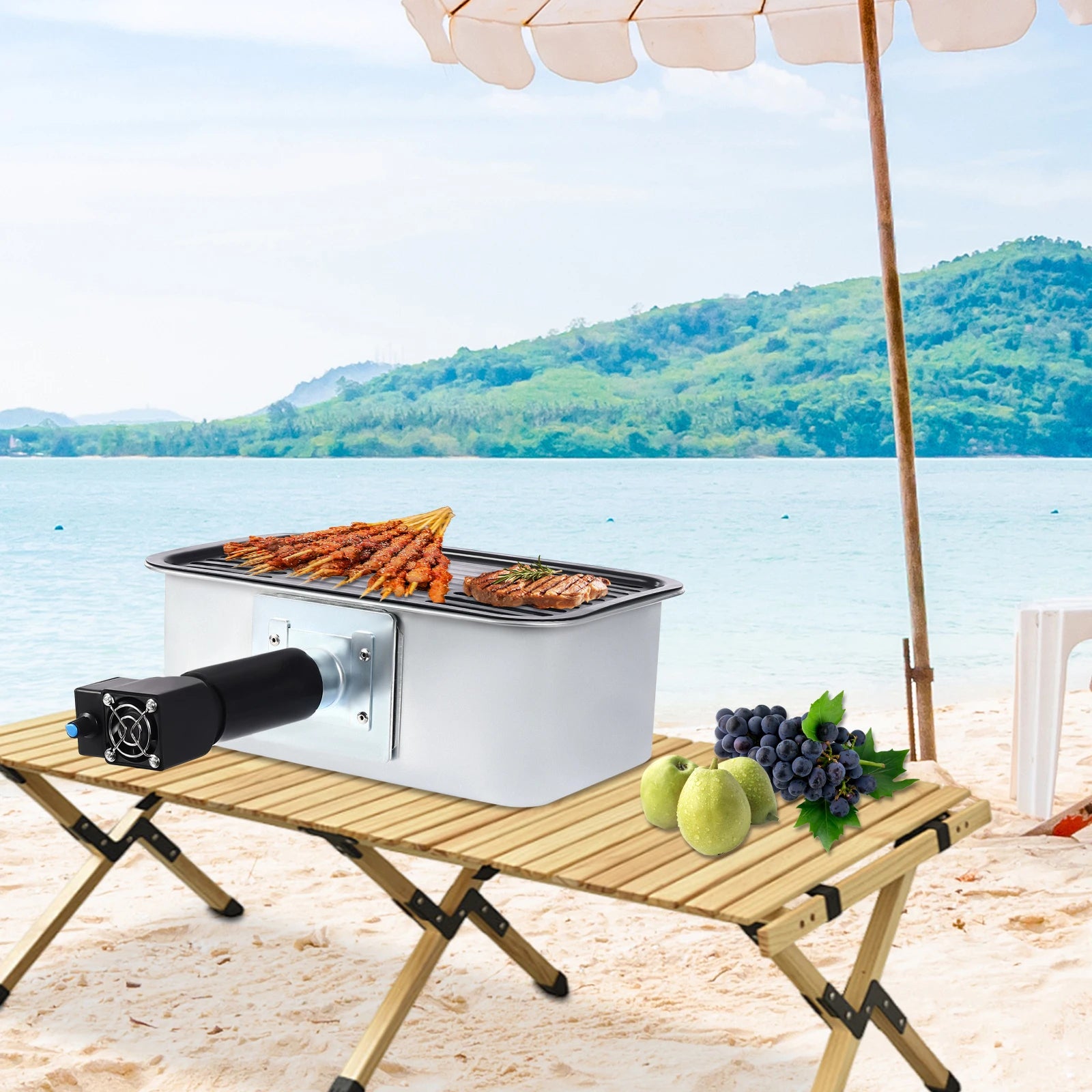 Portable Camping Barbecue Grill 2500-5500rpm Non-stick