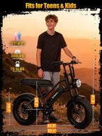 1500W Peak 28MPH 48V13Ah Motorcycle, 16"x4" Fat Tire Dual Suspension