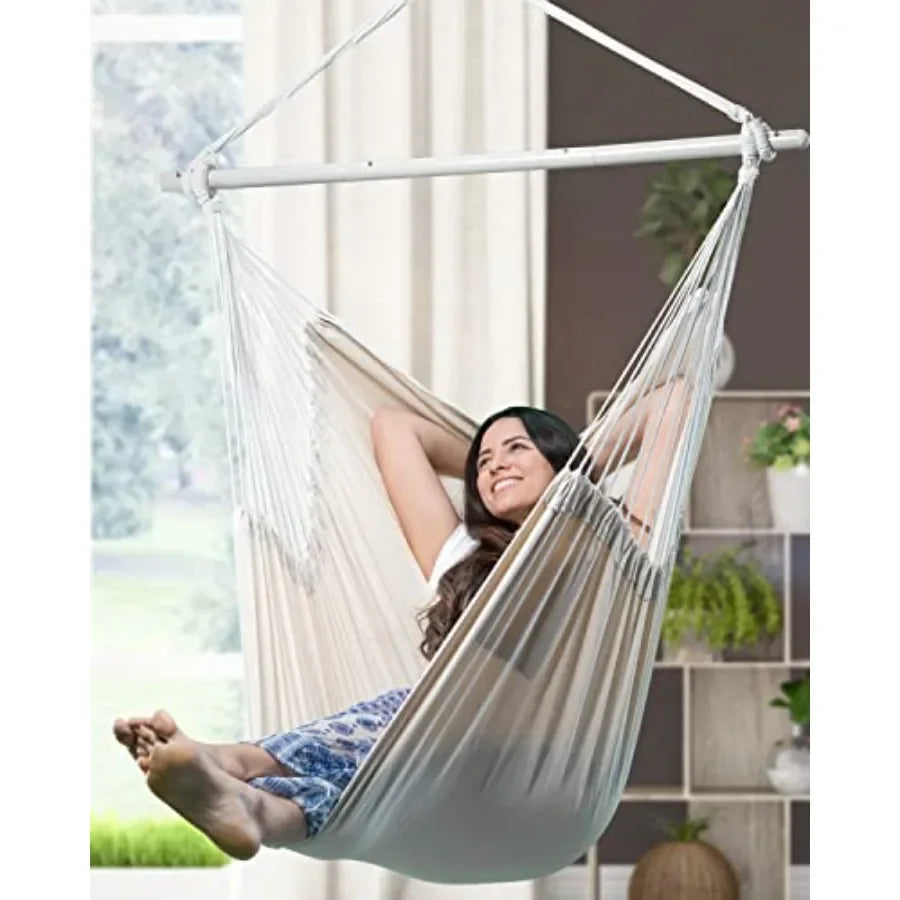 Hammock Chair Large 70.9"x47.2", 32% Bigger XXL Hanging Swing Chair with 500lbs Capacity,