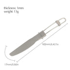 Titanium Foldable Cutlery Set - Fork Spoon Knife