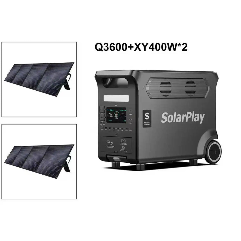 3600W Power Station 3840WH Generator With Foldable  Panels