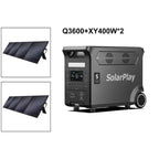 3600W Power Station 3840WH Generator With Foldable  Panels