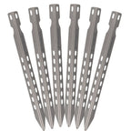 4/6 Pack 6.3 Inch Camping  Pegs Ultralight Windproof Titanium Tent Stakes