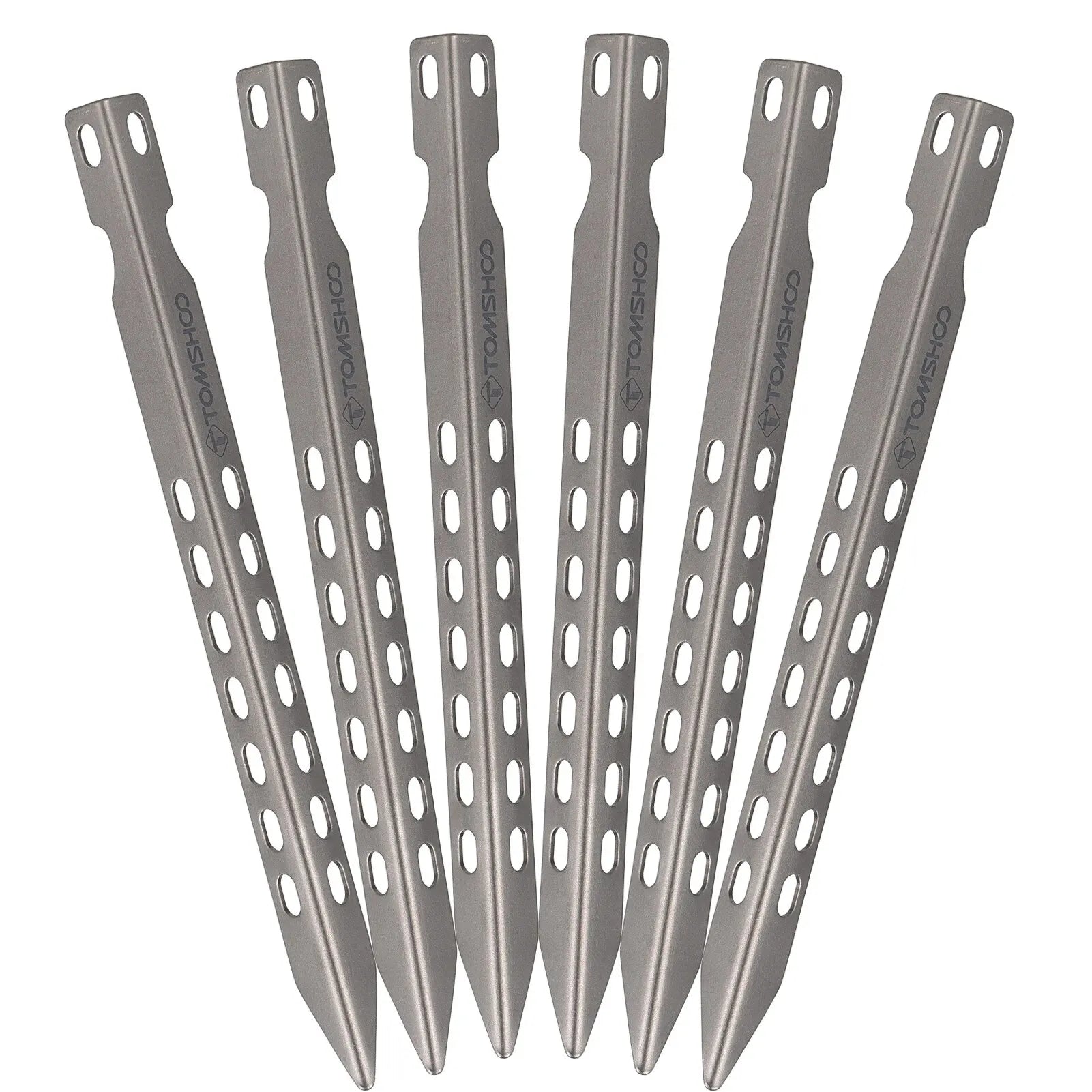 4/6 Pack 6.3 Inch Camping  Pegs Ultralight Windproof Titanium Tent Stakes