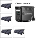 3600W Power Station 3840WH Generator With Foldable  Panels