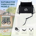Elite Two-Wheel Bicycle Large Cargo Trailer , Folding