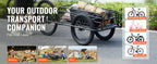 275 lbs Bike Cargo Trailer Foldable Hitch 20" Wh