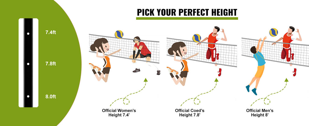 1.25-1.75inch Outdoor Volleyball Net System  Aluminum Poles