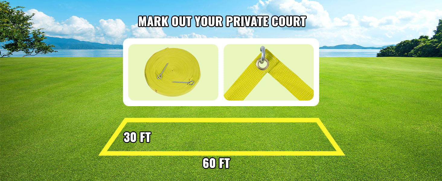 1.25-1.75inch Outdoor Volleyball Net System  Aluminum Poles